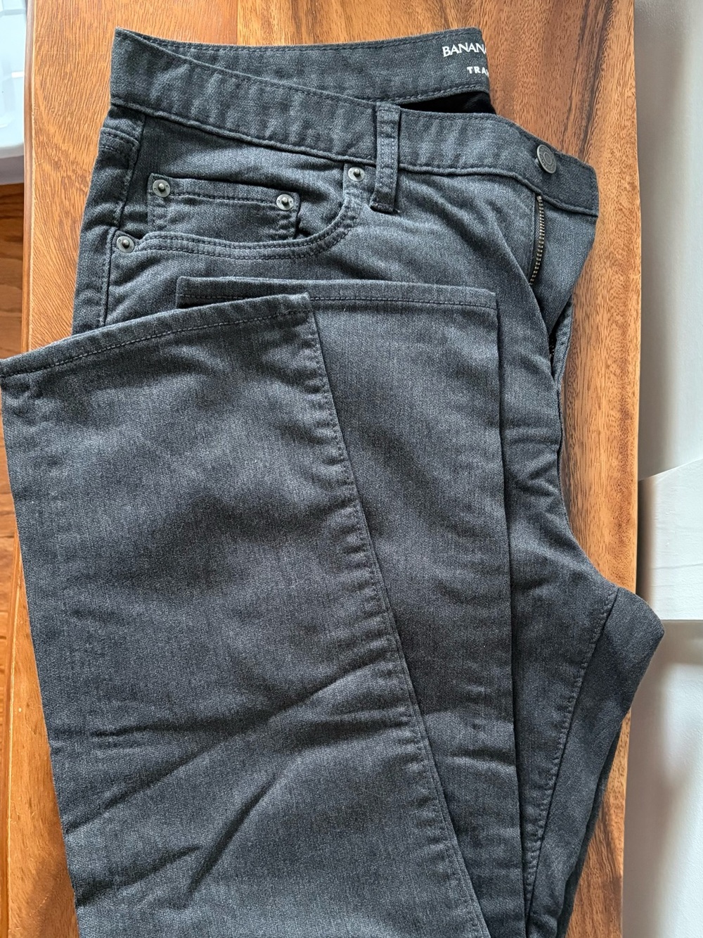 Banana Republic Men’s Travel Jeans in Charcoal
